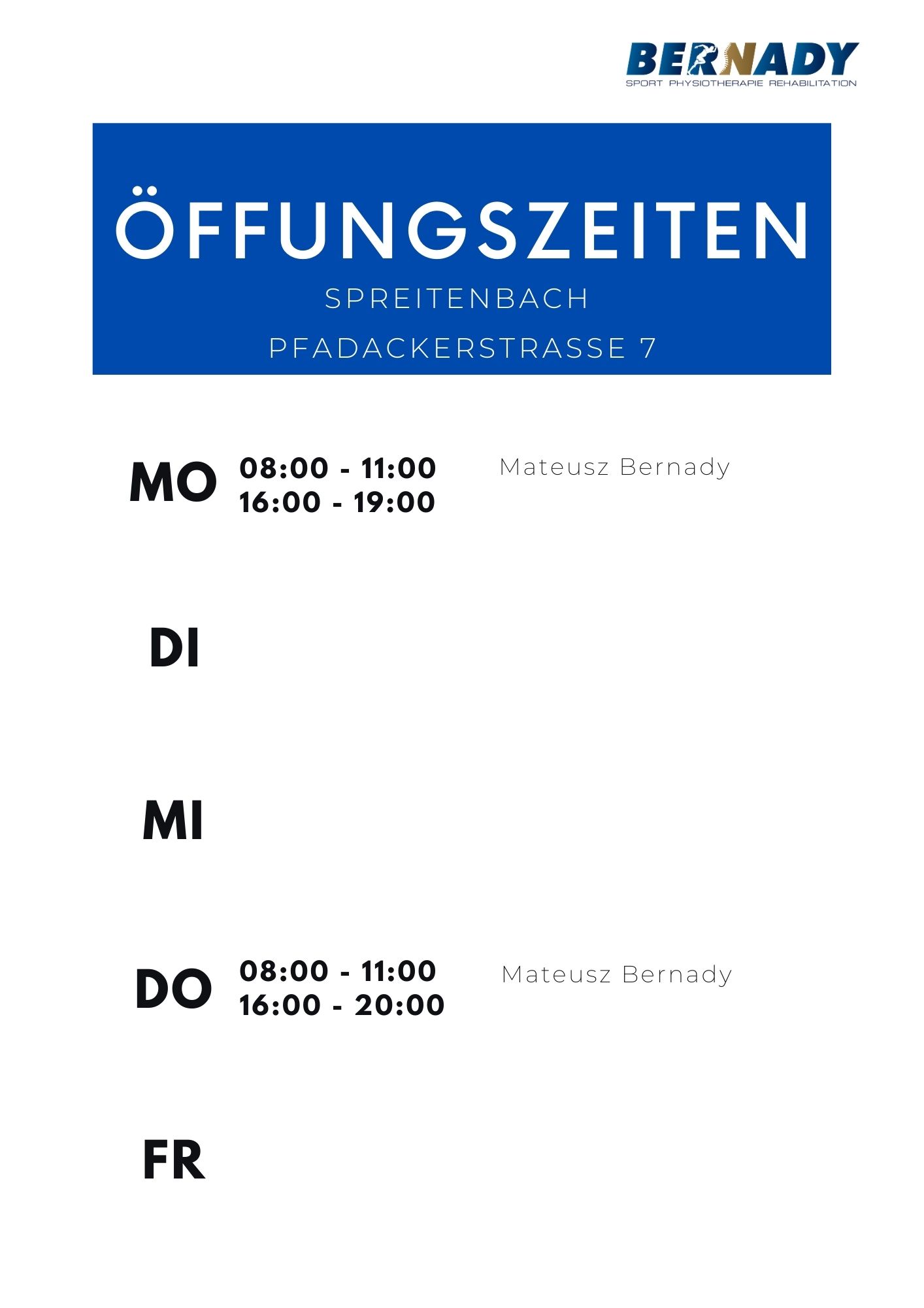 Öffungszeiten (1)